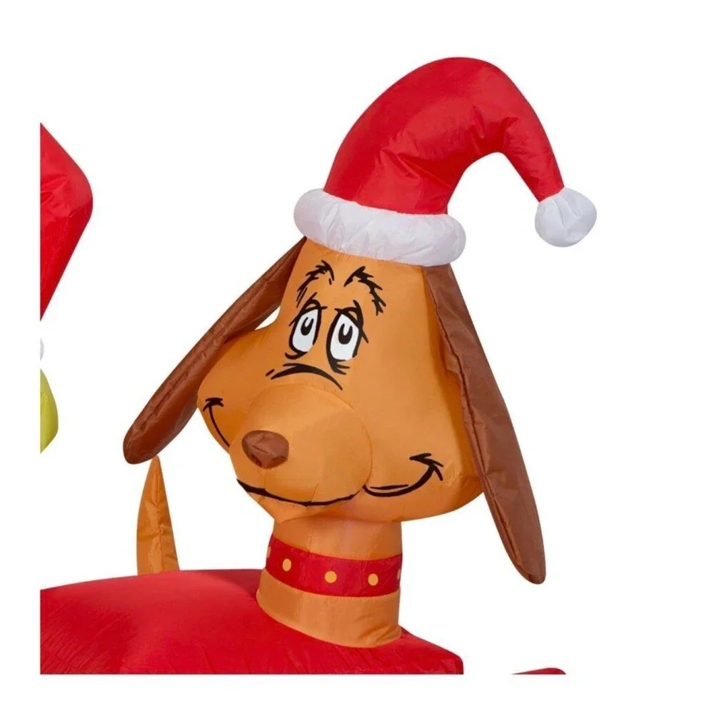 5.5ft Dr. Seuss The Grinch with Max Holiday Airblown Inflatable